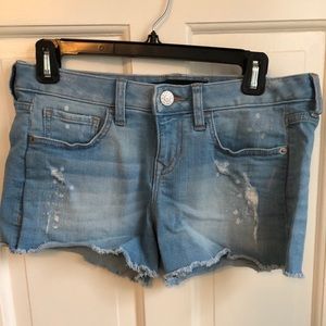 Express Denim Distressed Shorts